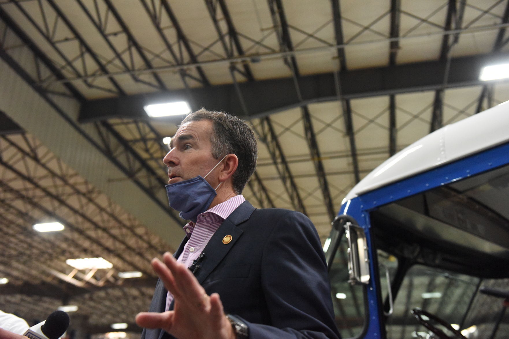 Northam visits Morgan Olson